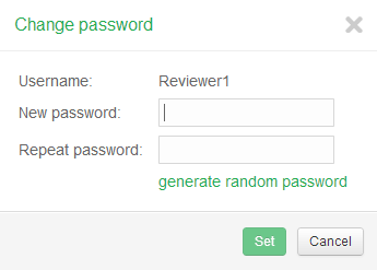 Change password