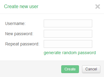 Create new user