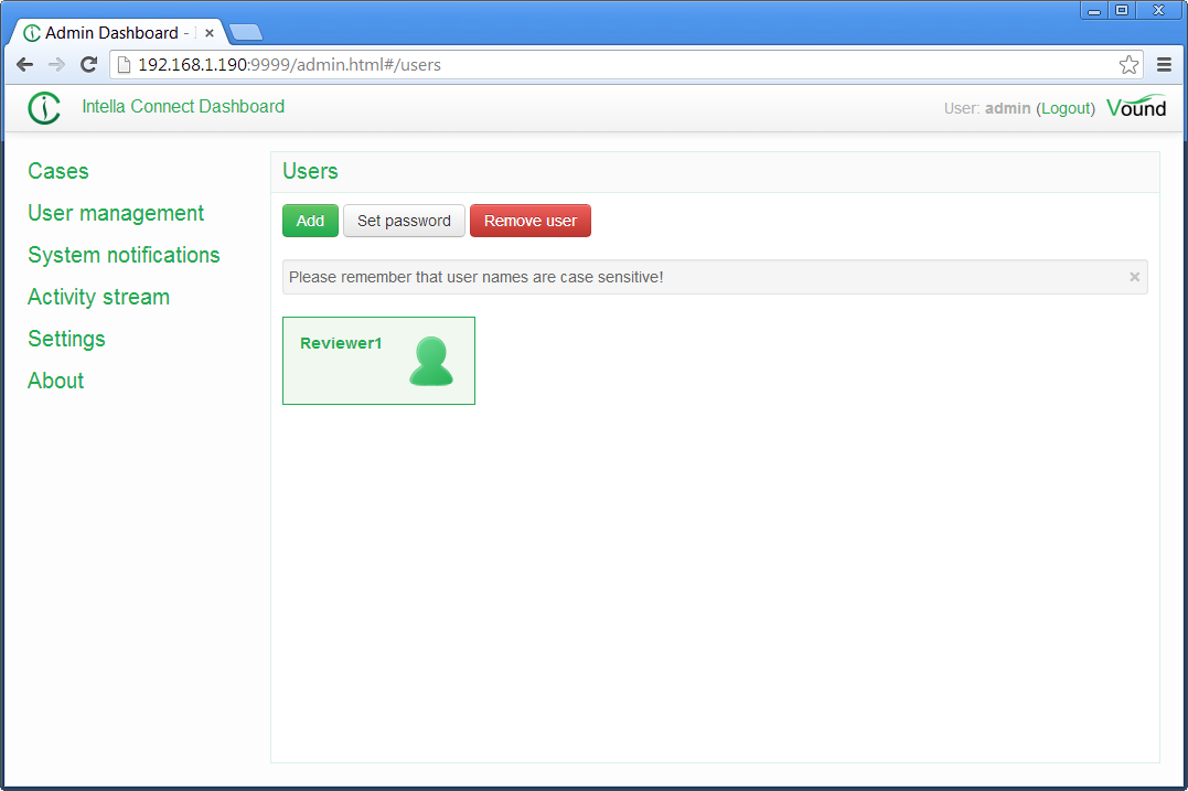 Select user