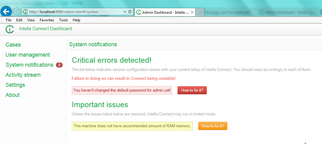 System Notifications