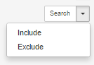 Search include exclude