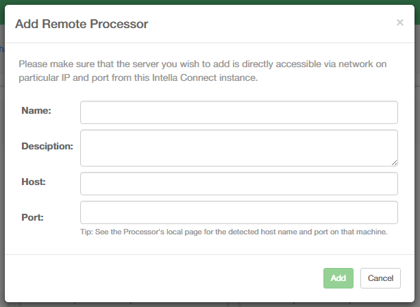 Add Remote Processor
