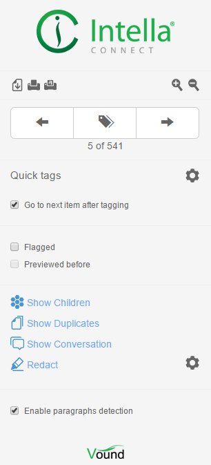 Previewer toolbar