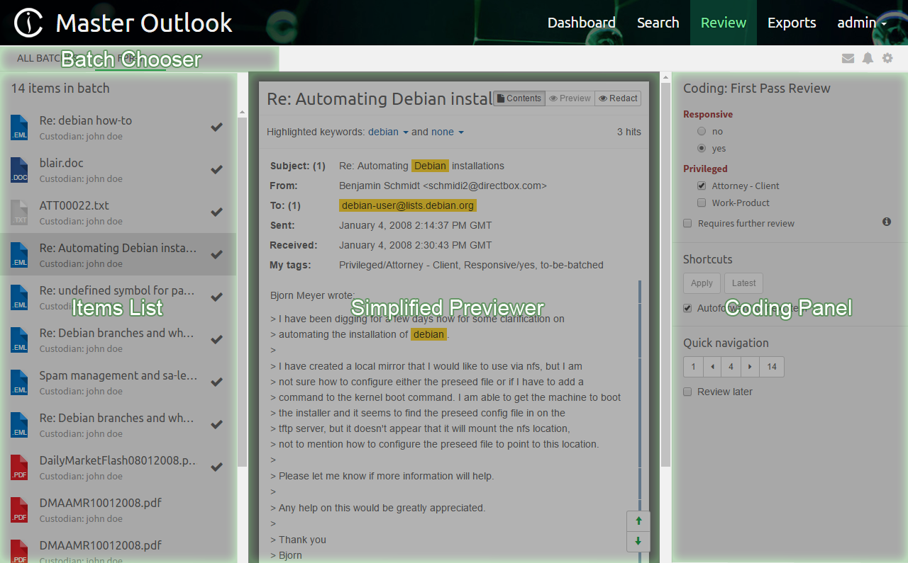 Review UI Coding