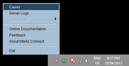 System tray icon