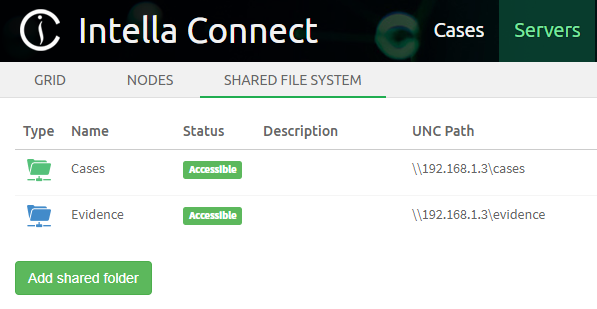 Shared folders