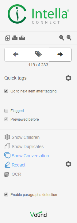 Previewer toolbar