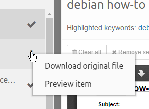 Contextual Menu