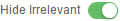 Hide Irrelevant icon