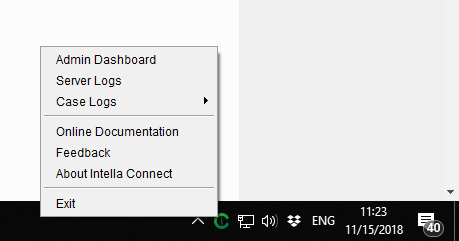System tray icon