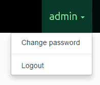 Users name menu