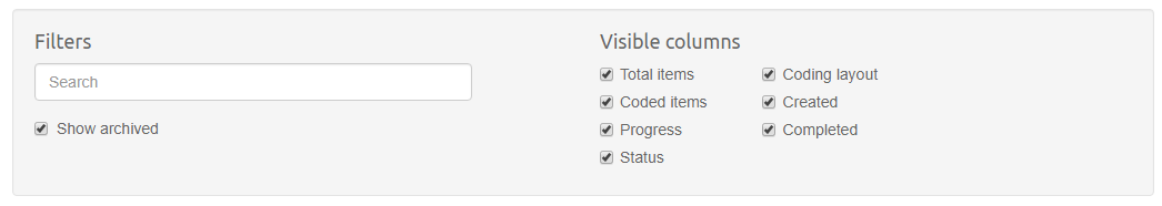 Adjusting Batches List View