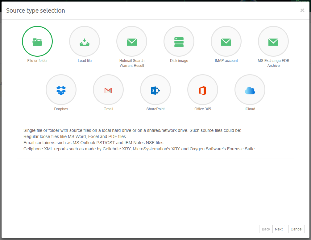 Add Source Wizard