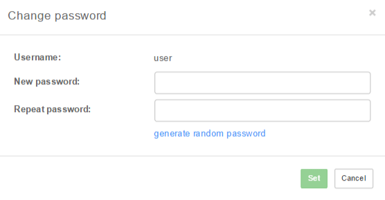 change user password