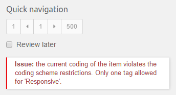 Invalid Coding Scheme