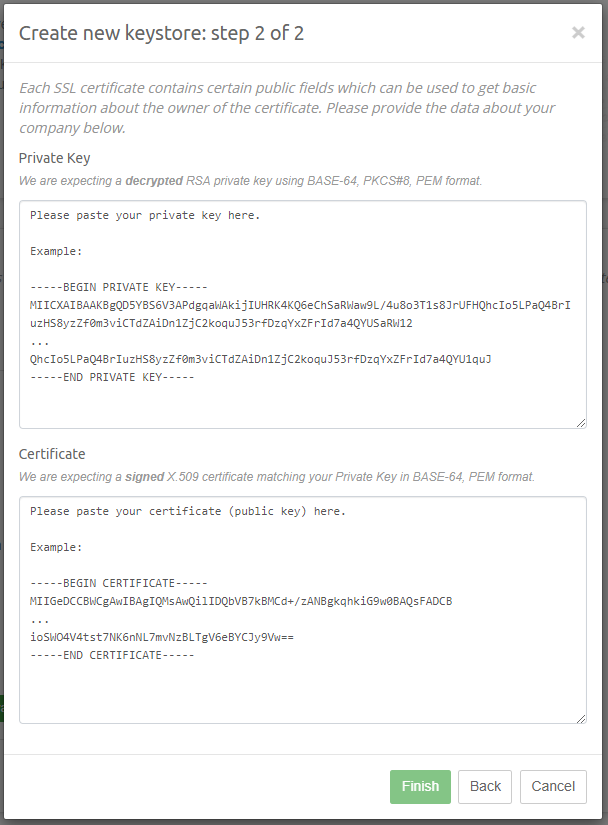 New keystore step 2.2