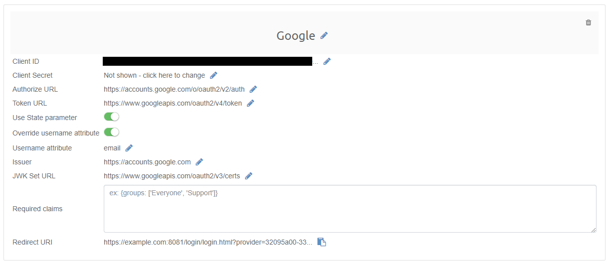 SSO with Intella Connect and Google step 15