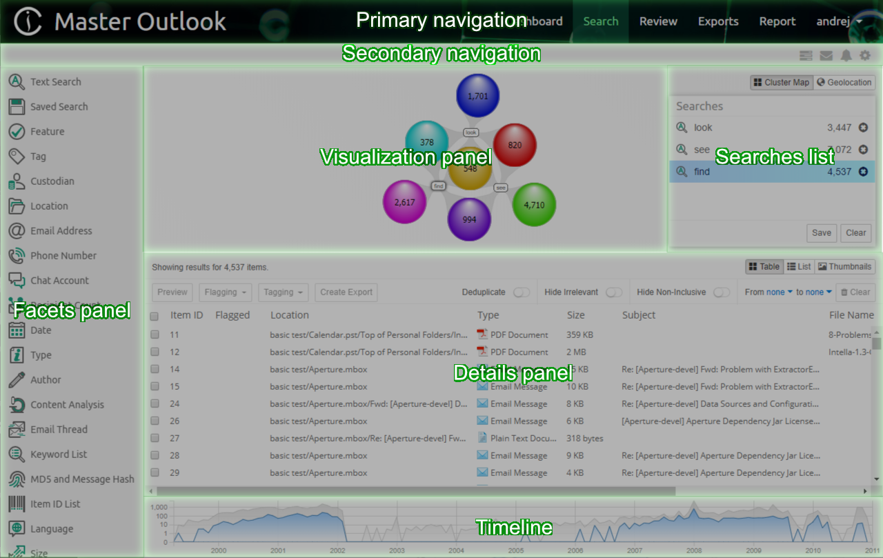 Intella Connect UI