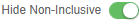 Hide Non Inclusive icon