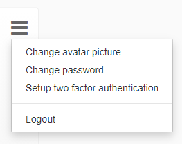 Options Icon menu