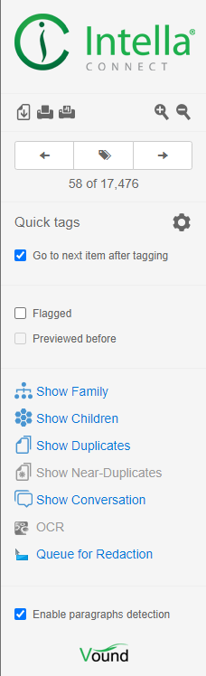 Previewer toolbar