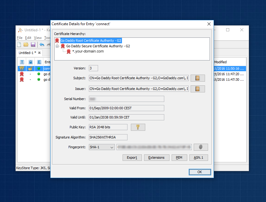 Verifying Chain After Import