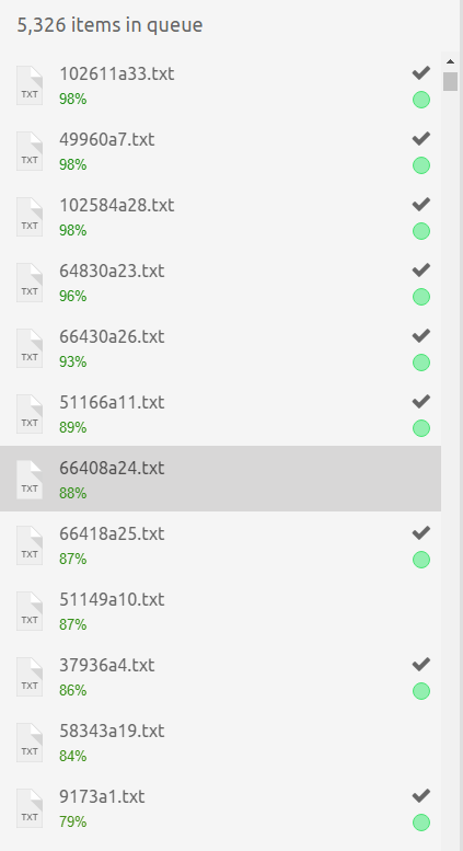 Active Learning optimized review queue