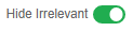 Hide Irrelevant icon