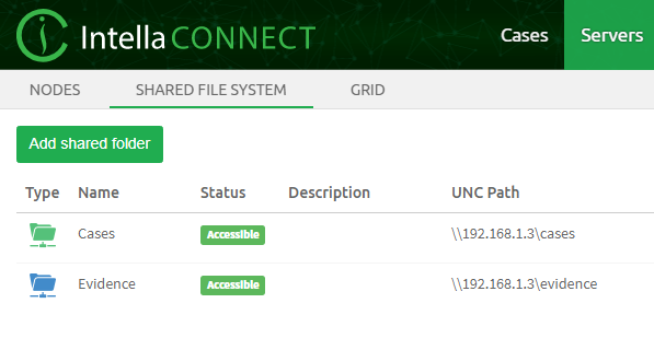 Shared folders