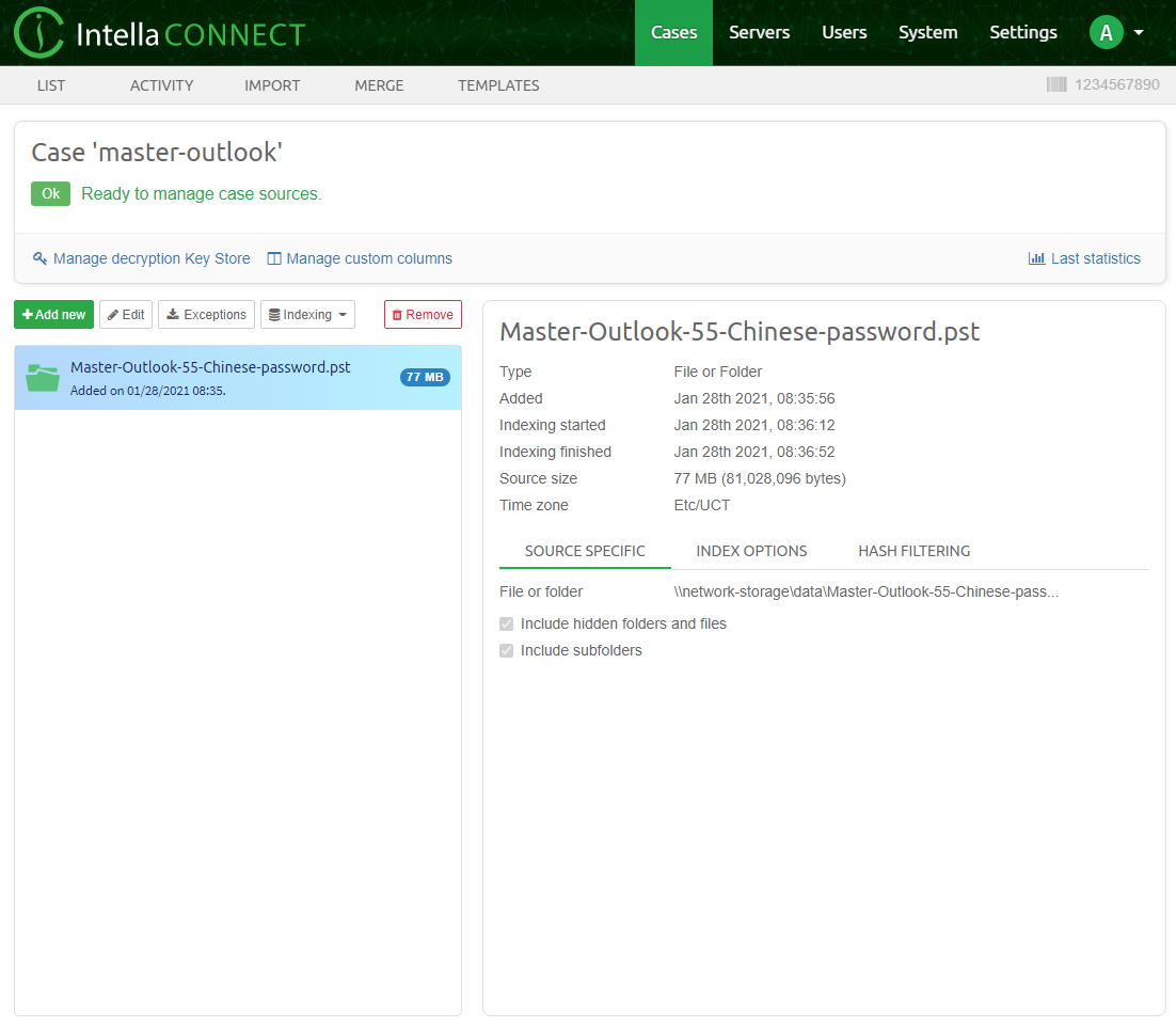 Manage Sources