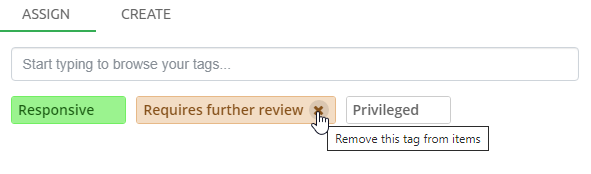Removing tags