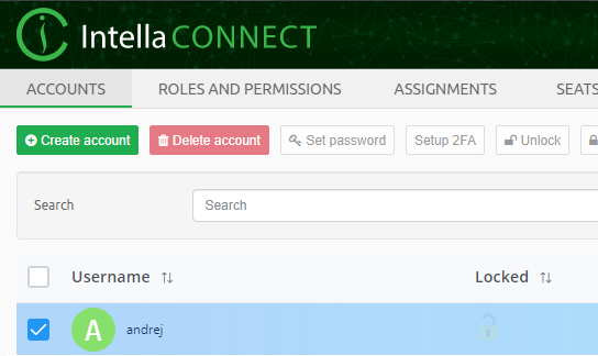 Select user