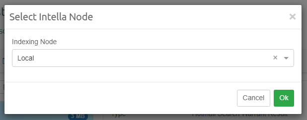 Available nodes selector