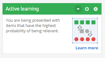 Predictive Coding scenario one: active learning