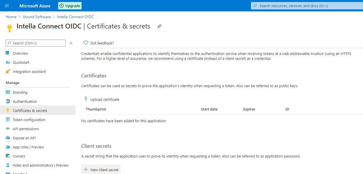 Configuring Microsoft Azure as SSO provider step 7