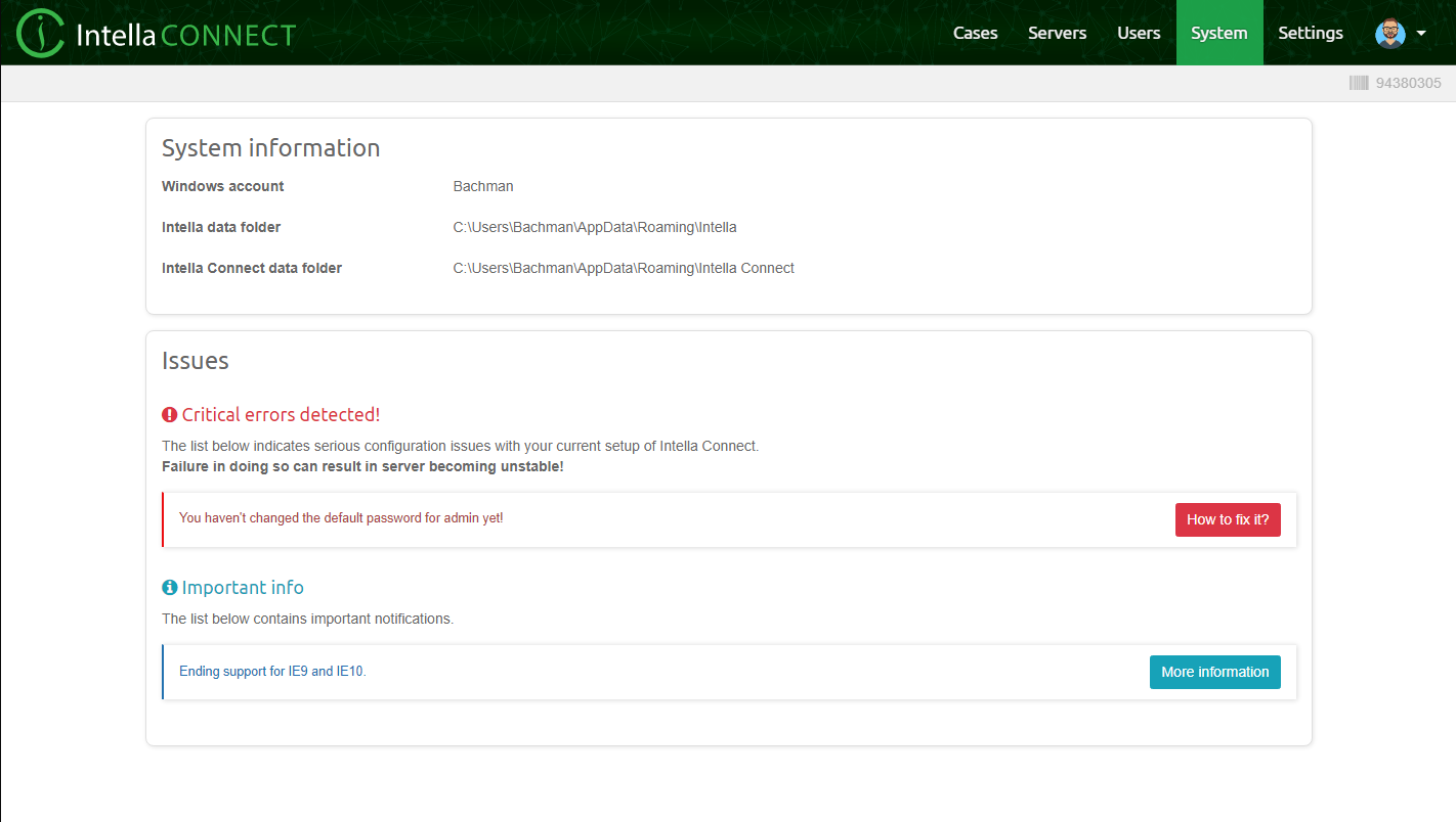 System Notifications