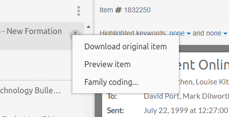 Contextual Menu