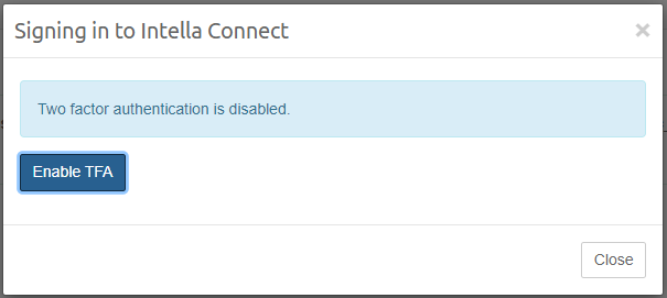 Enabling 2FA