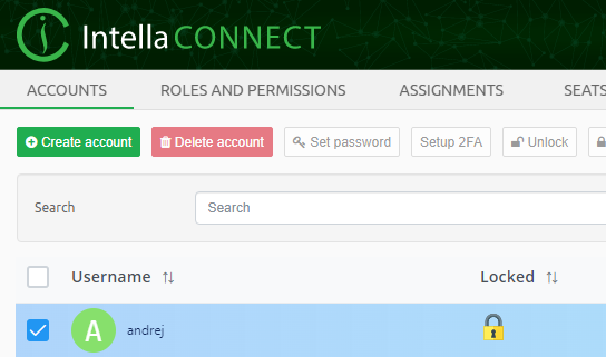 Select user