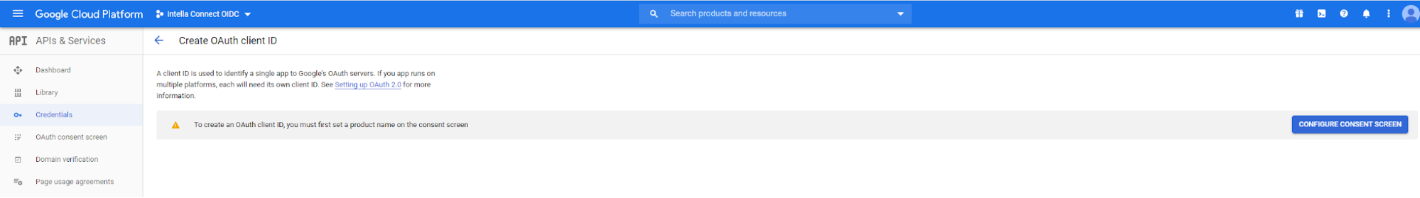 Configuring Google as SSO provider step 7