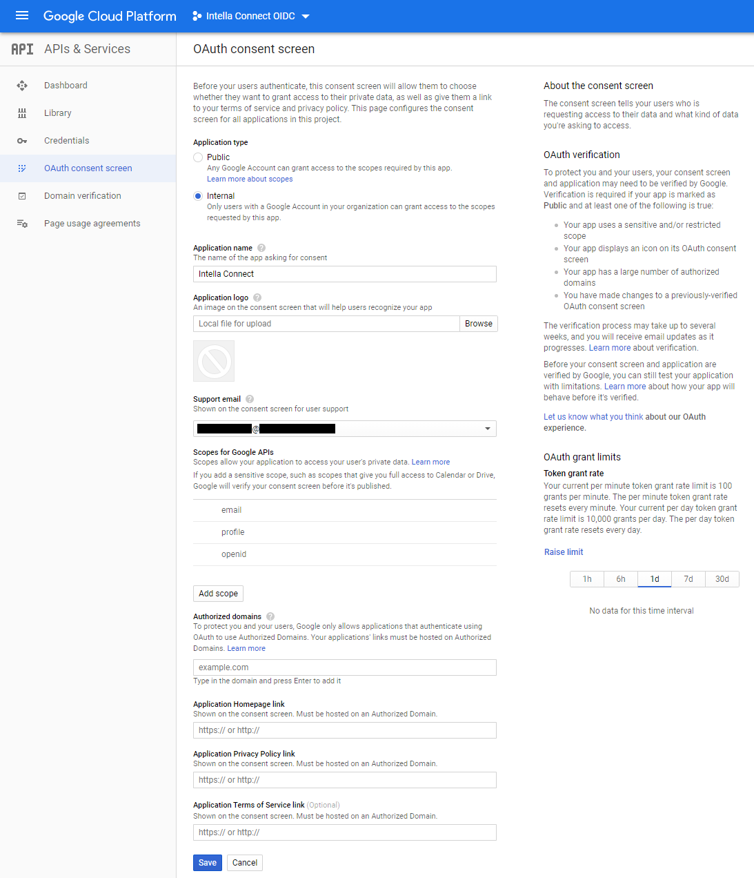 Configuring Google as SSO provider step 9