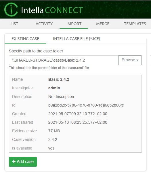 Adding case