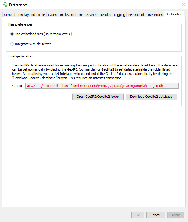 Geolocation preferences