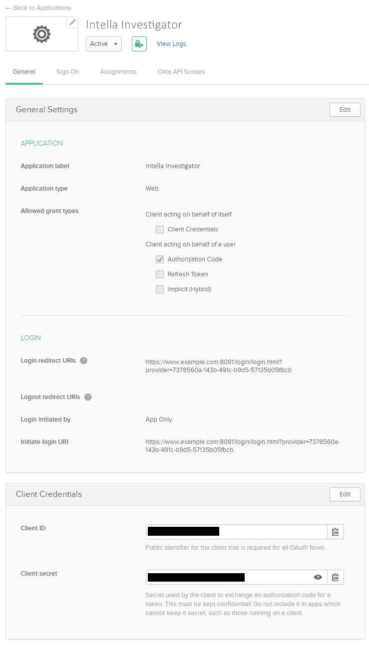 Configuring Okta as SSO provider step 6