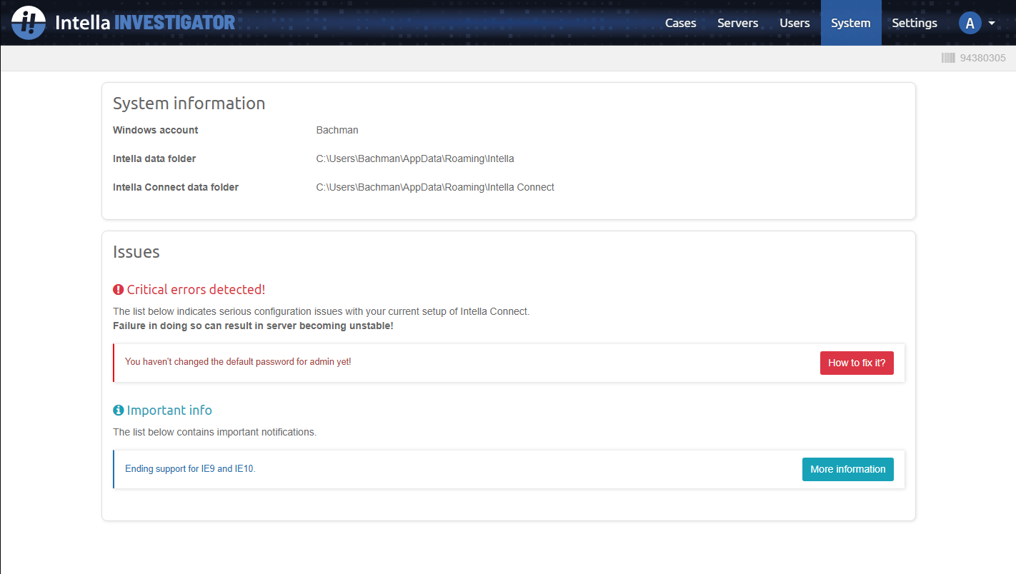 System Notifications