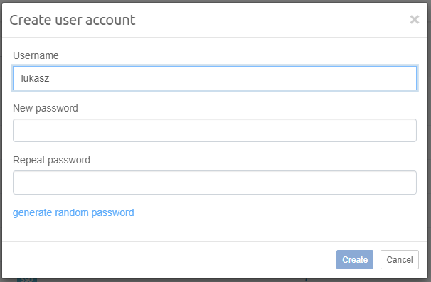 Create new user