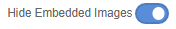 Hide Embedded Images icon