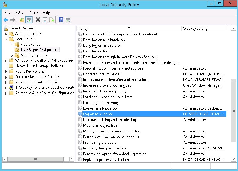 Local Security Policy