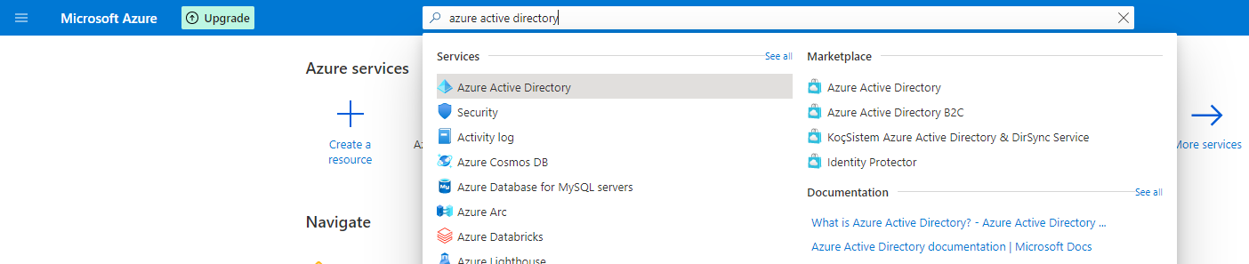 Configuring Microsoft Azure as SSO provider step 2
