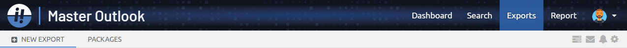 Export view navigation
